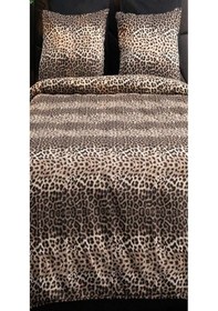 Resim More Home Çift Kişilik Yorgan Kılıfı + Yastık Kılıfı Leopar 