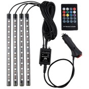 Resim Dianziye 12v Rgb Araba Işığı, Sesli Kontrol Ve 8 Renk Seçeneği, Usb/ Sigara Çakmaklı, Ip67 Su Geçirmez, Kolay Kurulum 