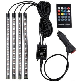 Resim Dianziye 12v Rgb Araba Işığı, Sesli Kontrol Ve 8 Renk Seçeneği, Usb/ Sigara Çakmaklı, Ip67 Su Geçirmez, Kolay Kurulum 