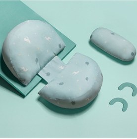 Resim Sones Hamile Bel Desteği Yan Uyku Yastığı Çok İşlevli Çıkarılabilir Karın Yastığı, Renk: Pamuk Mavi Elk 