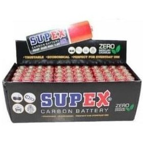 Resim Supex R03 Çinko 60lı İnce Kalem Pil 