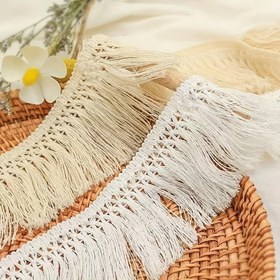 Resim 180cm/rol Geniş Püskül Dantel Trim, Ev Dekorasyonu Aksesuarı, Eşarp Masa Koşucu Halı Perde Dekorasyonu DIY Aksesuarları 