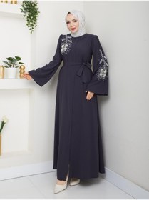 Resim KMKkombin İNCİ DESENLİ KADIN FERACE 