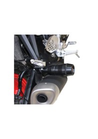 Resim GP Kompozit Yamaha MT-25 2015-2023 Uyumlu Egzoz Koruma Takozu Siyah 