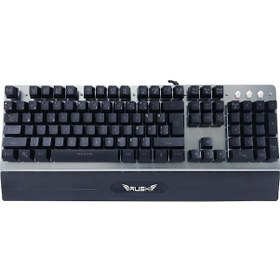Resim Rush RK701 Usb Kablolu 7 Renk Işıklandırmalı Mekanik Gaming Q Klavye 