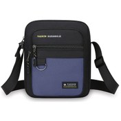 Resim Uıowoo Erkek Omuz Çantası Harfli Ve Metal Halkalı Spor Ve Bisiklet Tek Askılı Sırt Çantası Mavi 