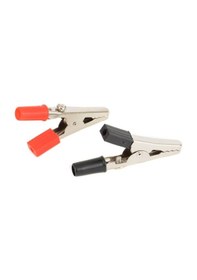 Resim Koodmax-Timsah Ağzı Akü Maşası Kilps Kıskaç Küçük - 2 Adet Kırmızı Siyah 