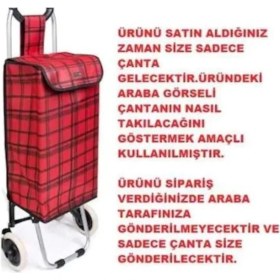 Resim PremiumPort Renkli Çok Fonksiyonlu Pazar Arabası Çantası, Pratik ve Şık Tasarım 