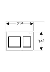 Resim Geberit Alpha35 Kumanda Paneli Parlak Krom 