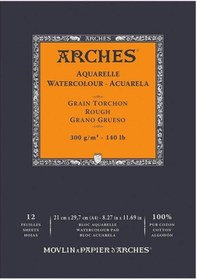 Resim Arches Suluboya Defteri Rough Natural White 300 G A4 12 Sayfa 