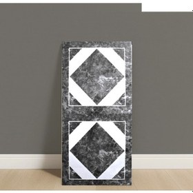 Resim Brano Kendinden Yapışkanlı Duvar,banyo,tezgah Arası Kaplama 30 X 60 Cm Gri Damalı 