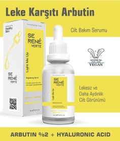 Resim Se Rene Verte Leke Karşıtı Arbutin Cilt Bakım Serumu 30 Ml Arbutin %2 + Hyaluronic Acid 
