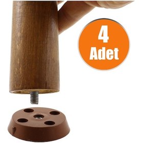 Resim Mobilya Masa Sehpa Ayağı Bağlantı Aparatı Düz Ayak (4 ADET) 