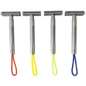 Resim Springsun Erkekler İçin Pirinç Saplı Çift Bıçaklı Yeniden Kullanılabilir Metal Tıraş Bıçağı - Askı İpli 