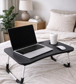 Resim hodbehod Portatif Katlanabilir Yatak Koltuk Üstü Hasta Servis Masası Laptop Bilgisayar Sehpası 