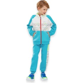Resim Skechers SK241075 2xi-Lock Fullzip Hoodie Beyaz Erkek Çocuk Ceket 
