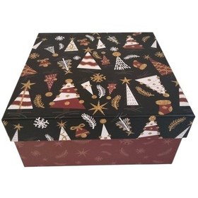 Resim Hediyelık Yılbaşı Kare Kutu Fable 22x22cm No:5.5 Diğer 