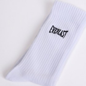 Resim Everlast Logo Nakışlı 2'li Beyaz Çorap - Beyaz / 38-41 