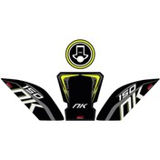Resim GP Kompozit CF Moto 150 NK Tank Pad Set Sarı 