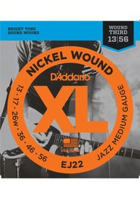 Resim D'addario Ej22 Elektro Gitar Tel Seti. Xl. Nıckel Wound. Jazz Lıg 