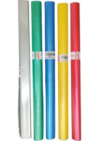Resim Renkli Şeffaf Rulo Kaplık Buzlu 40 CM X 150CM 5 Renk 