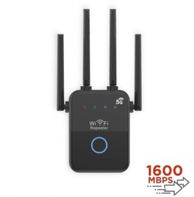 Resim Başkenttekno AC35Q Siyah Wi-Fi Router 1600Mbps Çift Bant 4 Anten 