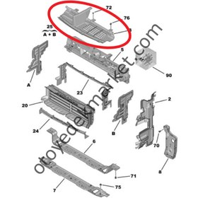 Resim Peugeot 3008 (2016-2023) Ön Panel Sağ Üst Bakaliti (Orijinal) 