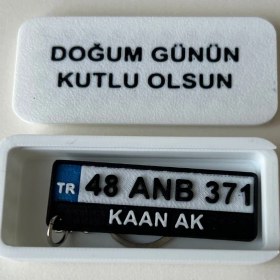 Resim (Sadece Kutu)-Kişiye Özel Anahtarlık Sunum Kutusu - Anahtarlıklar Için Hediye Paketi 