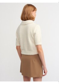 Resim Dilvin Mini Etek Camel 