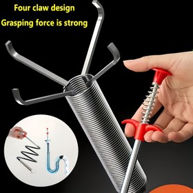 Resim Kanal Tuvalet Kazıma Aracı - 4 saç tokası ile Ev Tuvaleti Drenajı için Profesyonel Aracı, Esnek Elde Taşınabilir Kanal Klipsi, Ev Lavabosu ve Drenaj Atık Toplayıcı, Boru Kazıyıcı, Restoran ve Otel Lavabosu Temizleme Pense, Ev için Gerekli 