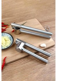 Resim Koncis Sarımsak Ezici / Paslanmaz Çelik Sarımsak Ezeceği - Sarımsak Sıkacağı , Sıkıcı 