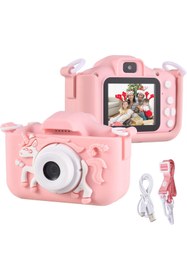 Resim Fillikutum Mini Eğitici Çocuk Fotoğraf Makinesi Kılıflı Kamera Çocuklar İçin Dijital Fotoğraf ve Oyun Makinesi 