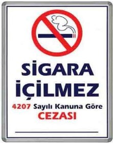 Resim İnter Inter Sigara Içilmez Alüminyum Çerçeve 50*70 