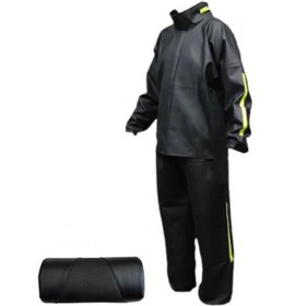 Resim Motosiklet Sırt Dayama + Vexo Pvc Motosiklet Yağmurluk Siyah 