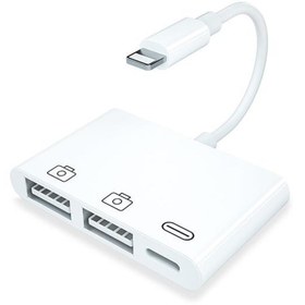 Resim coofbe Apple Ipad, Iphone Için Lightning To Usb Kamera Okuyucu, Mouse Ve Klavye Adaptörü 