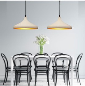 Resim Pera Beyaz 2Li Modern Retro Sarkıt Mutfak Salon Avize-Sarkıt Seti 