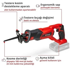 Resim AyrStore Te-Ap 18/22 Li - Solo, Akülü Kılıç Testere (Akü ve Şarj Cihazı Dahil Değildir) 
