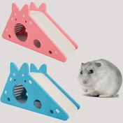 Resim 1pc Hamster Kaydırak Evi Oyuncak, 1pc FunPet Hamster Kaydırak Evi Oyuncak, Küçük Hayvan Oyun Yapısı, Kobaylar için Pet Oyun Alanı 