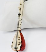 Resim biuti İsim Yazdırılabilir Ahşap Minyatür Bağlama Araç Dikiz Ayna Süsü El Yapımı Kişiye Özel Hediye 