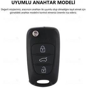 Resim Hyundai İ20 İx20 İ30 İx35 Elantra Parlak Tpu Anahtar Kılıfı Gümüş 