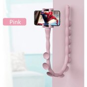 Resim GongtuShop Pembe Stil Ev Duvar Canlı Destek Yeni Sevimli Tırtıl Tembel Braket Cep Telefonu Masaüstü Bisiklet Araba Tutucu Solucan Esnek Vantuz Standı (Yurt Dışından) 