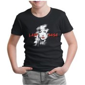 Resim Lady Gaga - Face Siyah Çocuk Tshirt 