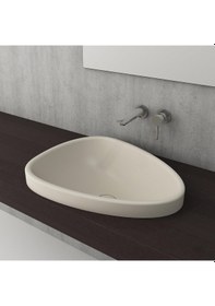 Resim Bocchi Etna Yarım Tezgah Lavabo 58 CM Mat Yasemin 1112-007-0125 