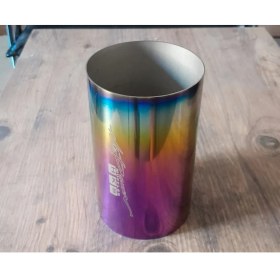 Resim Hks 100 mm. Tam Yanık Paslanmaz titanyum Egzoz Ucu 