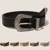 Resim Punk pantolonlar için bir kadın vintage avukatlık tarzı kemer, figürü çekici yapan çok yönlü bir aksesuar, birden fazla renkte mevcut. 