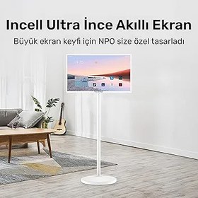 Resim NPO SW2495T 24'' Full HD 8/128GB Android Dokunmatik Şarjlı Taşınabilir Smart Led Ekran 