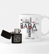 Resim Bk Gift Kişiye Özel Babalar Günü Tasarımlı Çakmak Ve Kupa Seti-1 