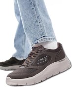 Resim Skechers Go Walk Flex Air-Cooled Goga Mat Taban Bej Erkek Günlük Spor Ayakkabı 