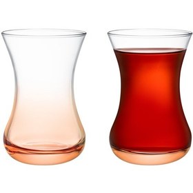 Resim Madame Coco Lavem Orange World 6'Lı Çay Bardağı 155 ML Turuncu 