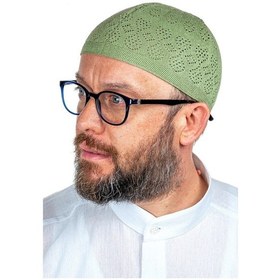 Resim Mercan Namaz Takkesi Fıstık Yeşili 12 Adet 